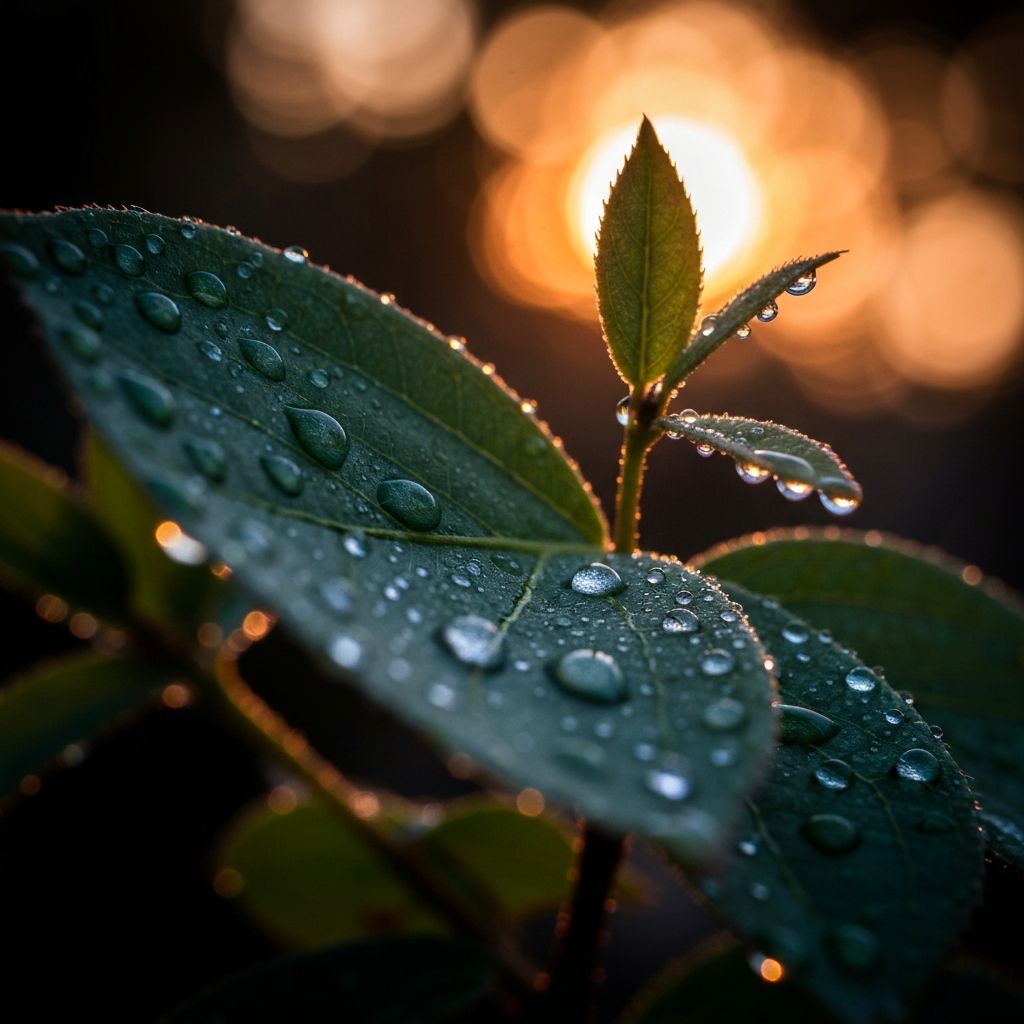 Natural elements suggesting energy and vitality